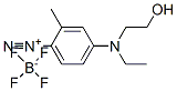 4-[ethyl(2-hydroxyethyl)amino]-2-methylbenzenediazonium tetrafluoroborate 结构式