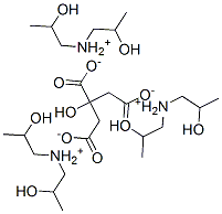 bis(2-hydroxypropyl)ammonium citrate 结构式