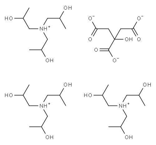 tris(2-hydroxypropyl)ammonium citrate 结构式
