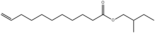 2-methylbutyl undec-10-enoate 结构式