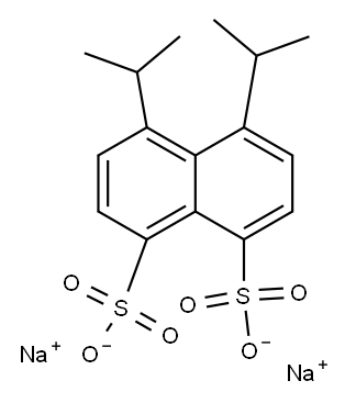 disodium 4,5-bis(isopropyl)naphthalene-1,8-disulphonate 结构式