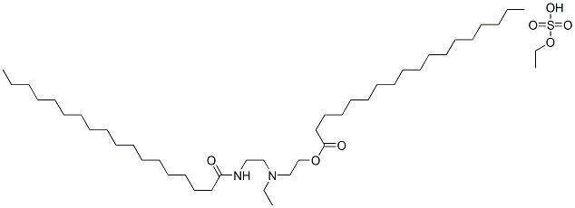 2-[ethyl[2-(stearoylamino)ethyl]amino]ethyl stearate mono(ethyl sulphate) Structure