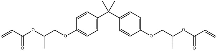 2,2-双[4-(丙烯酰氧基-丙氧基)苯基]丙烷 结构式
