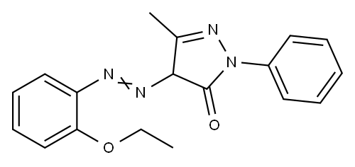 4-[(2-ethoxyphenyl)azo]-2,4-dihydro-5-methyl-2-phenyl-3H-pyrazol-3-one Structure