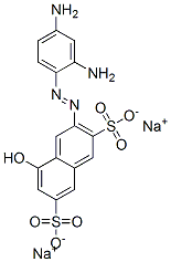 disodium 3-[(2,4-diaminophenyl)azo]-5-hydroxynaphthalene-2,7-disulphonate 结构式