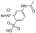 5-(acetylamino)-2-sulphobenzenediazonium chloride 结构式