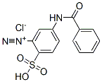 5-(benzoylamino)-2-sulphobenzenediazonium chloride Structure