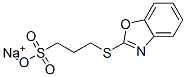sodium 3-(benzoxazol-2-ylthio)propanesulphonate Structure