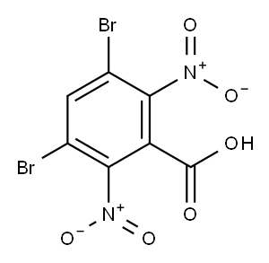 3,5-二溴-2,6-二硝基苯甲酸 结构式