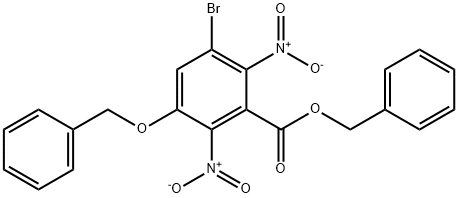 3-BROMO-5-BENZYLOXY-2,6-DINITROBENZOIC ACID BENZYL ESTER|