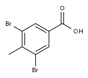 3,5-二溴-4-甲基苯甲酸, 67973-32-4, 结构式