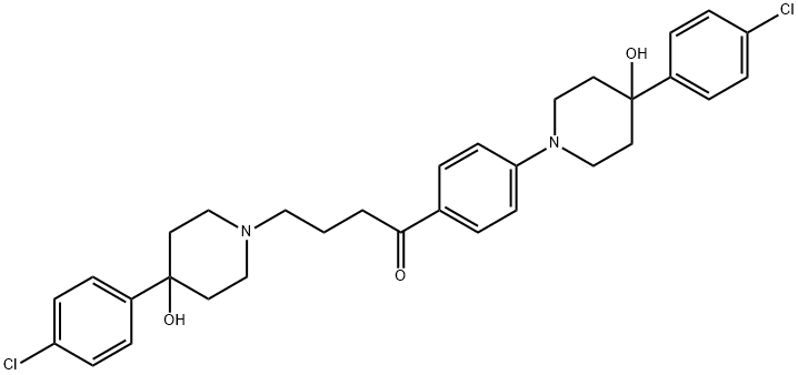HALOPERIDOL RELATED COMPOUND A (15 MG) (4,4'-BIS[(4-P-CHLOROPHENYL)-4-HYDROXY-PIPERIDINO]-BU-TYROPHENONE)|氟哌啶醇杂质 A