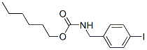 N-(p-Iodobenzyl)carbamic acid hexyl ester Structure