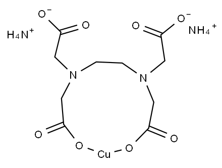 Ethylenediaminetetraacetate-copper-ammonia complex Structure