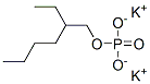 磷酸单(2-乙己基)酯二钾盐 结构式