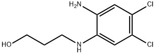 3-[(2-amino-4,5-dichlorophenyl)amino]propan-1-ol 结构式