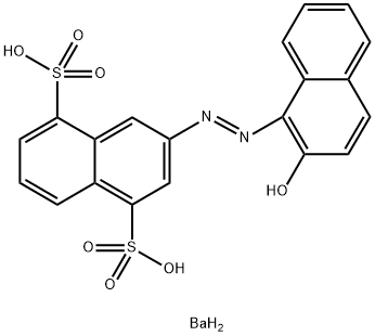 barium 3-[(2-hydroxynaphthyl)azo]naphthalene-1,5-disulphonate 结构式