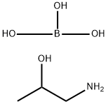 (2-hydroxypropyl)ammonium dihydrogen orthoborate Structure