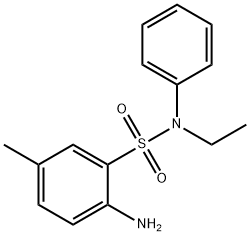 2-amino-N-ethyl-5-methyl-N-phenylbenzenesulphonamide 结构式
