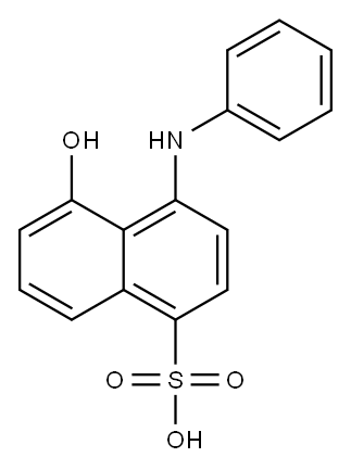 5-hydroxy-4-(phenylamino)naphthalenesulphonic acid 结构式