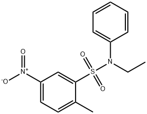 N-ethyl-4-nitro-N-phenyltoluene-2-sulphonamide Structure