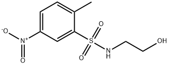 N-(2-hydroxyethyl)-4-nitrotoluene-2-sulphonamide 结构式