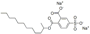 disodium 2-dodecyl 4-sulphonatophthalate Structure