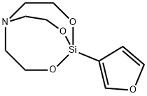 1-(3-Furanyl)-2,8,9-trioxa-5-aza-1-silabicyclo[3.3.3]undecane 结构式