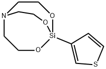 1-(3-Thienyl)-2,8,9-trioxa-5-aza-1-silabicyclo[3.3.3]undecane 结构式