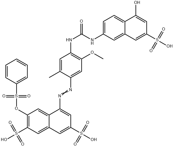 4-[[4-[[[(5-Hydroxy-7-sulfo-2-naphthalenyl)amino]carbonyl]amino]-5-methoxy-2-methylphenyl]azo]-6-[(phenylsulfonyl)oxy]-2,7-naphthalenedisulfonic acid|