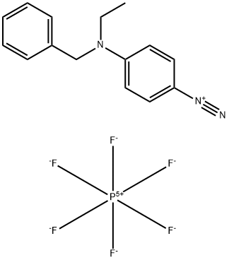4-[benzyl(ethyl)amino]benzenediazonium hexafluorophosphate 结构式