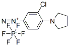 3-chloro-4-(1-pyrrolidinyl)benzenediazonium hexafluorophosphate 结构式