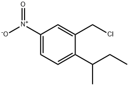 2-(chloromethyl)-1-(1-methylpropyl)-4-nitrobenzene 结构式