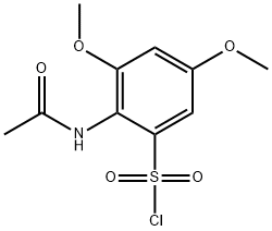 2-acetamido-3,5-dimethoxybenzenesulphonyl chloride 结构式