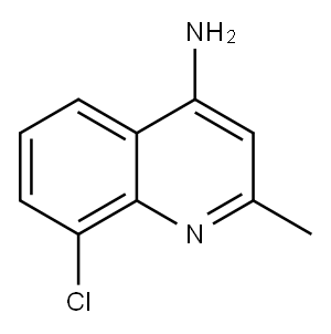 8-CHLORO-2-METHYLQUINOLIN-4-AMINE, 68017-48-1, 结构式