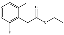 (2,6-ジフルオロフェニル)酢酸エチル 化学構造式