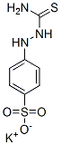 potassium p-[2-(aminothioxomethyl)hydrazino]benzenesulphonate 结构式