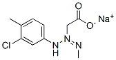 sodium [3-(3-chloro-4-methylphenyl)-1-methyltriazen-2-yl]acetate Structure