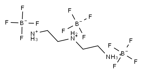 N-(2-ammonioethyl)ethylenediammonium tris[tetrafluoroborate(1-)] Structure