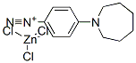 4-(hexahydro-1H-azepin-1-yl)benzenediazonium trichlorozincate Structure