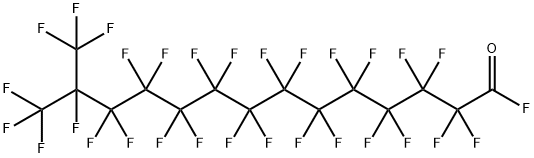 2,2,3,3,4,4,5,5,6,6,7,7,8,8,9,9,10,10,11,11,12,12,13,14,14,14-hexacosafluoro-13-(trifluoromethyl)myristoyl fluoride Structure