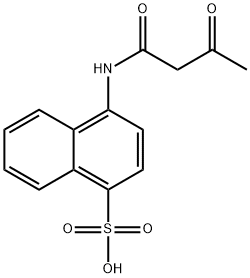 4-[(1,3-dioxobutyl)amino]naphthalene-1-sulphonic acid 结构式