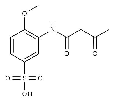 Acetoacetic-2-methoxy-5-sulfonicacidanilide 结构式