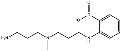 N-(3-aminopropyl)-N-methyl-N'-(2-nitrophenyl)propane-1,3-diamine 结构式