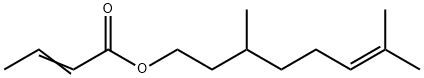 巴豆酸香茅酯 结构式
