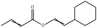 2-cyclohexylvinyl 2-butenoate 结构式