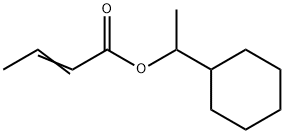 1-cyclohexylethyl 2-butenoate Structure