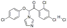 Ethanone,  2-(4-chlorophenoxy)-1-(2,4-dichlorophenyl)-2-(1H-imidazol-1-yl)-,  monohydrochloride  (9CI) Structure
