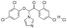 Ethanone,  2-(2,4-dichlorophenoxy)-1-(2,4-dichlorophenyl)-2-(1H-imidazol-1-yl)-,  monohydrochloride  (9CI) 结构式