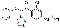 Ethanone,  1-(2,4-dichlorophenyl)-2-(1H-imidazol-1-yl)-2-phenoxy-,  monohydrochloride  (9CI) 结构式